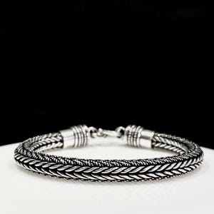 7mm Heavy Weave Chain Bracelets | 925 Sterling Silver Chain