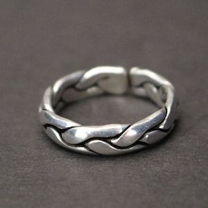 Bohemian Design Oxidized 925 Sterling Silver Stacking Band Ring | oxidized finish silver ring | 925 Sterling silver ring |