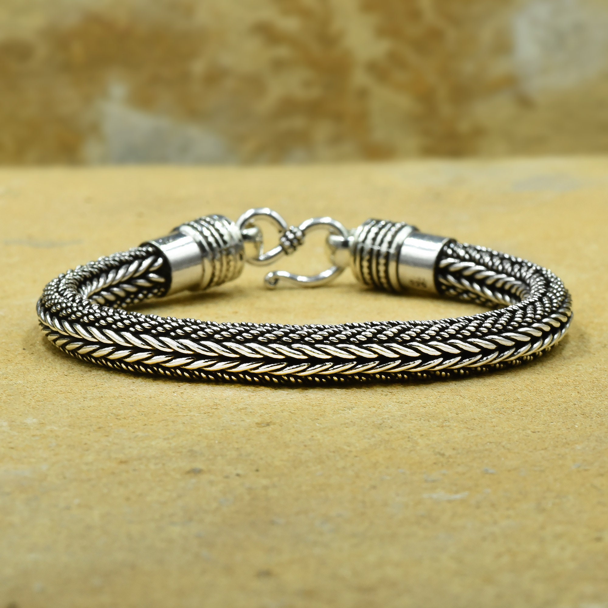 Pearls Beaded Bracelet Men, Silver Bracelets, Mens Jewelry, Gift for Him,  Made in Greece - Etsy