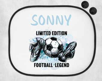 Personalizzato Calcio Fan Auto Ombra Scudo Solare Nuovo Bambino Regalo Neonato Accessori Auto Footy mad