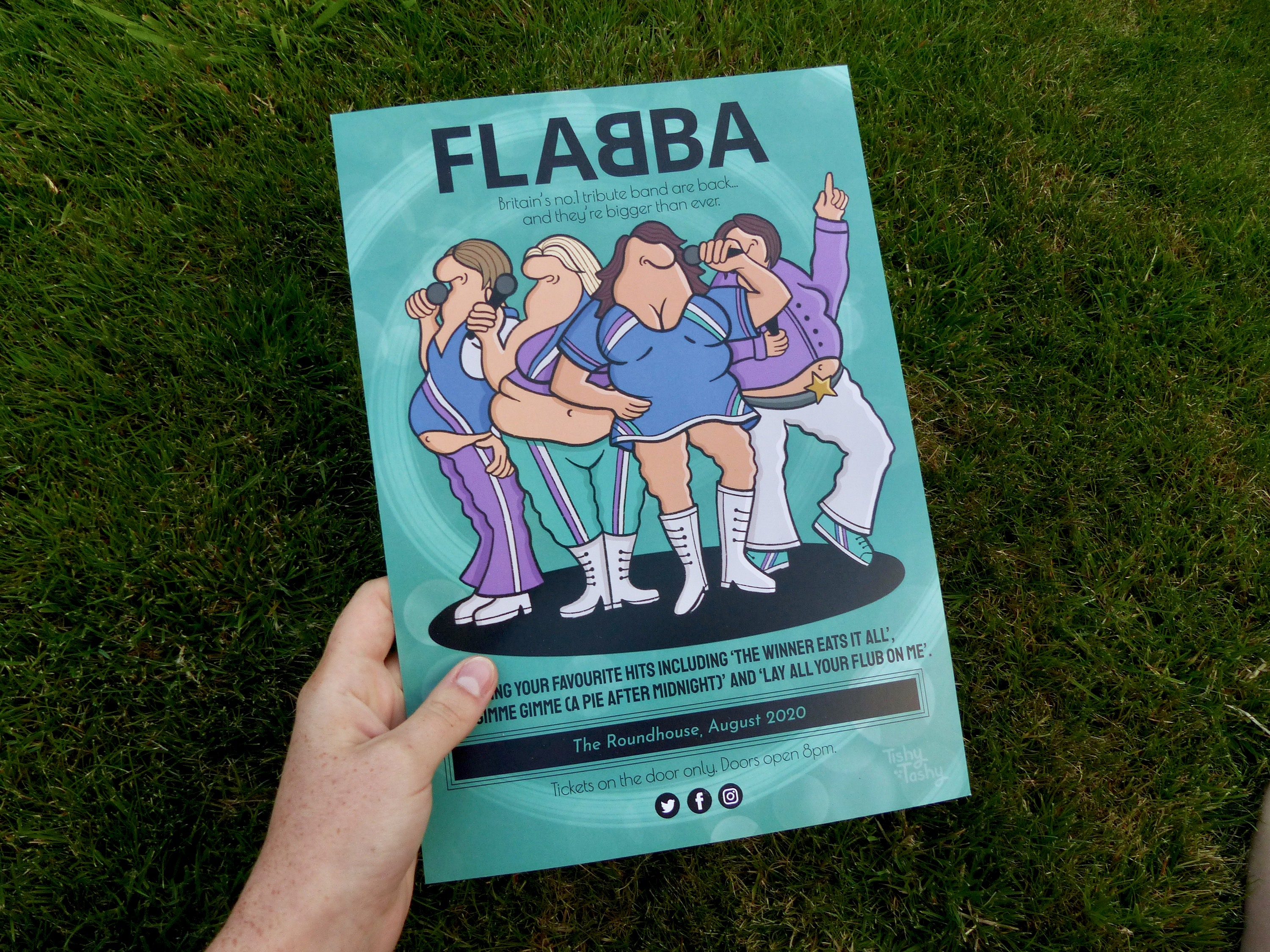 FLABBA Parody Tribute Band Print A4 Size Etsy UK