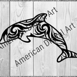 Delfin Mandala Sofort Download, SVG Datei, PNG Datei, Cricut File, T Shirt, Mandala Cut File, Tumbler, Clip Art, Laser, Gravur, Sticker