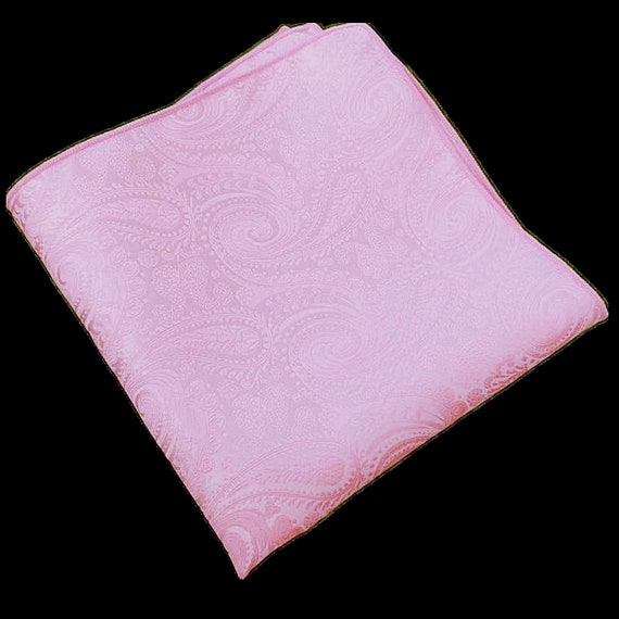Arrossire Paisley Tie Set | Men Cravatta E Fazzoletto Set In Rosa Cipria Con Disegno Paisley | Fazzoletto Da Taschino Cravatta Imposta A Paisley Blush - Italia - Foto 7