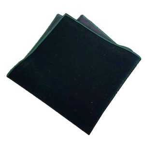 Dark Green Velvet, Green color , pocket squares, wedding handkerchiefs, groomsmen hankys, hanky, handkerdhief for men