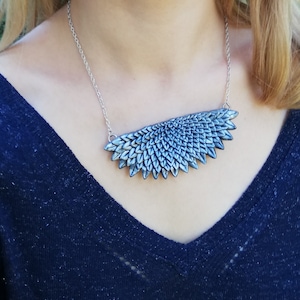 Silver dragon scales necklace necklace necklace necklace necklace necklace