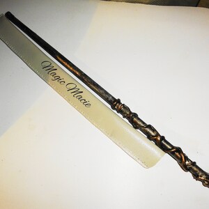 Magic Wand Gold and Black Fairy Wand Wizard Wand Wood Wand image 7