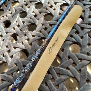 Magic Wand Blue and Gold Cosplay Magic Wand Witches Wand Party image 9