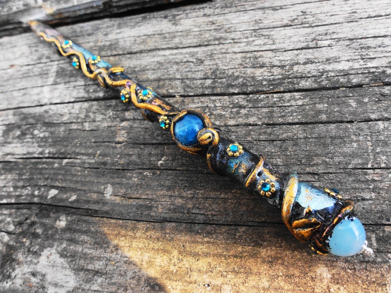 Flowers Magic Wand Pen Crystal Pen Witchy Tools Altar and Etsy