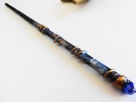 Magic Wand Blue and Gold Cosplay Magic Wand Witches Wand Party Wand Wizard  Tools 