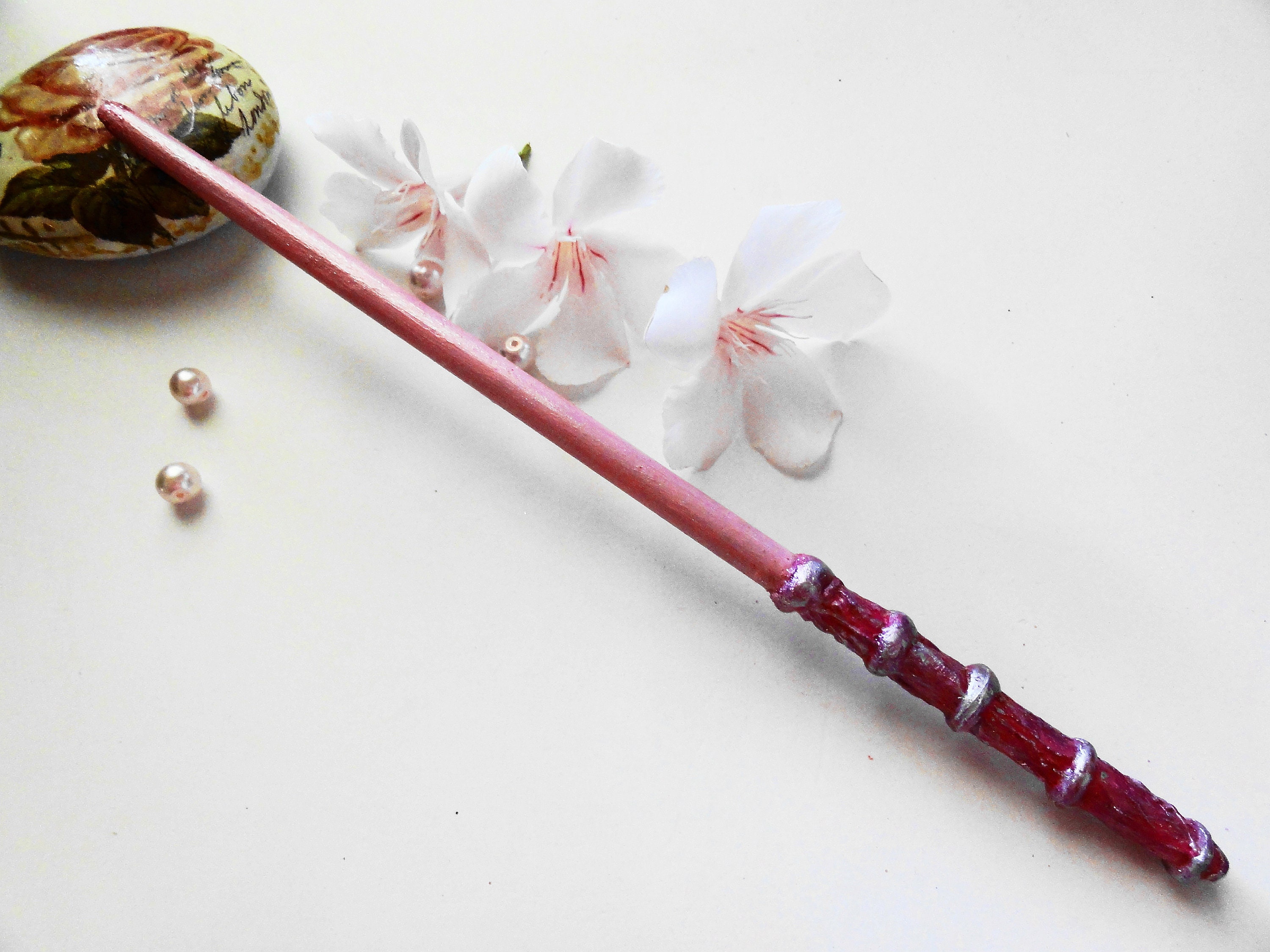 Magic Wand. Princess Party Wand. Pink Magic Wand. Personalized Etsy
