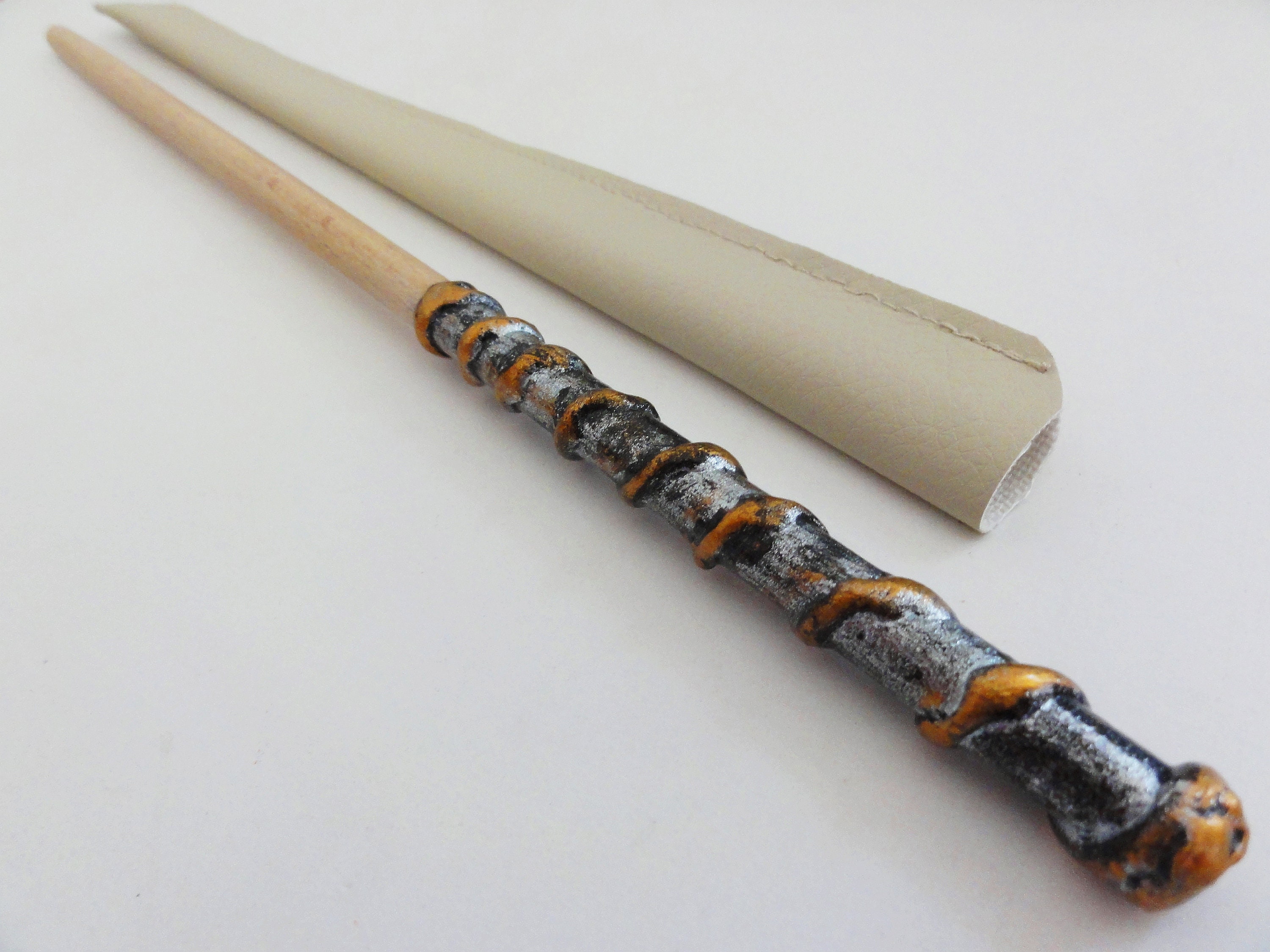 Magic Wand Black and Silver Magic Wand Magic Wand Etsy Australia
