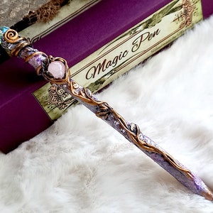 Fairy Magic Pen Rose Quartz, Magical and Attractive Power, for Wizards Spells