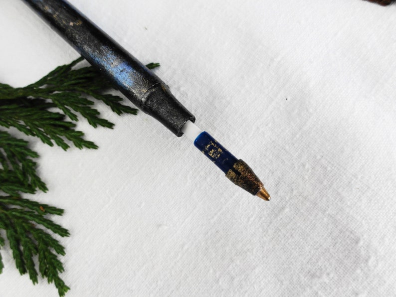 Skull Crow Pen Magic Wand Pen Black Tourmaline Handmade Etsy