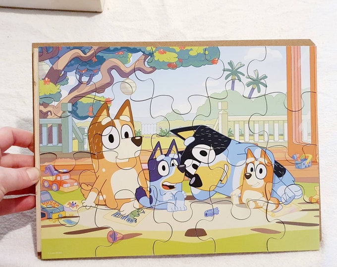 Boxed Set of 5 Bluey Jigsaw Puzzles. Etsy