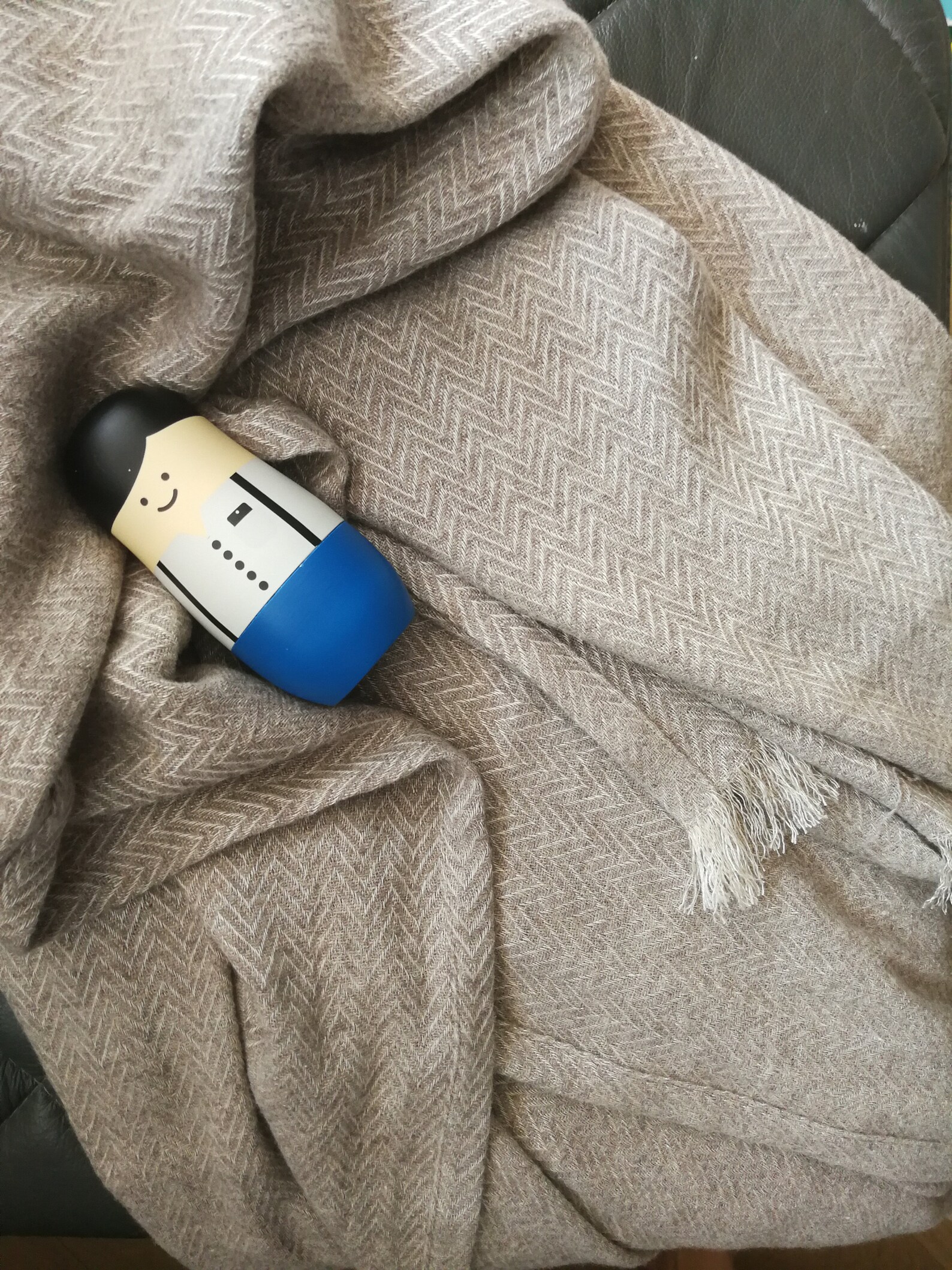 Linen Wool Throw Blanket Linen Bedspread Herringbone Weaving Etsy