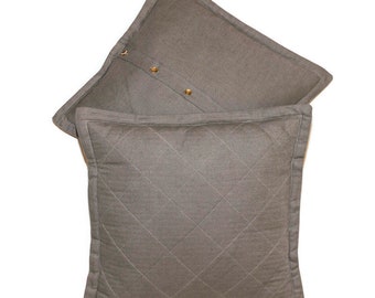 Linen decorative pillows Stonewashed linen pillow case