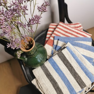 Thick Linen tea towels  Handmade kitchen towels Rough linen hand towels Rustic dish towels