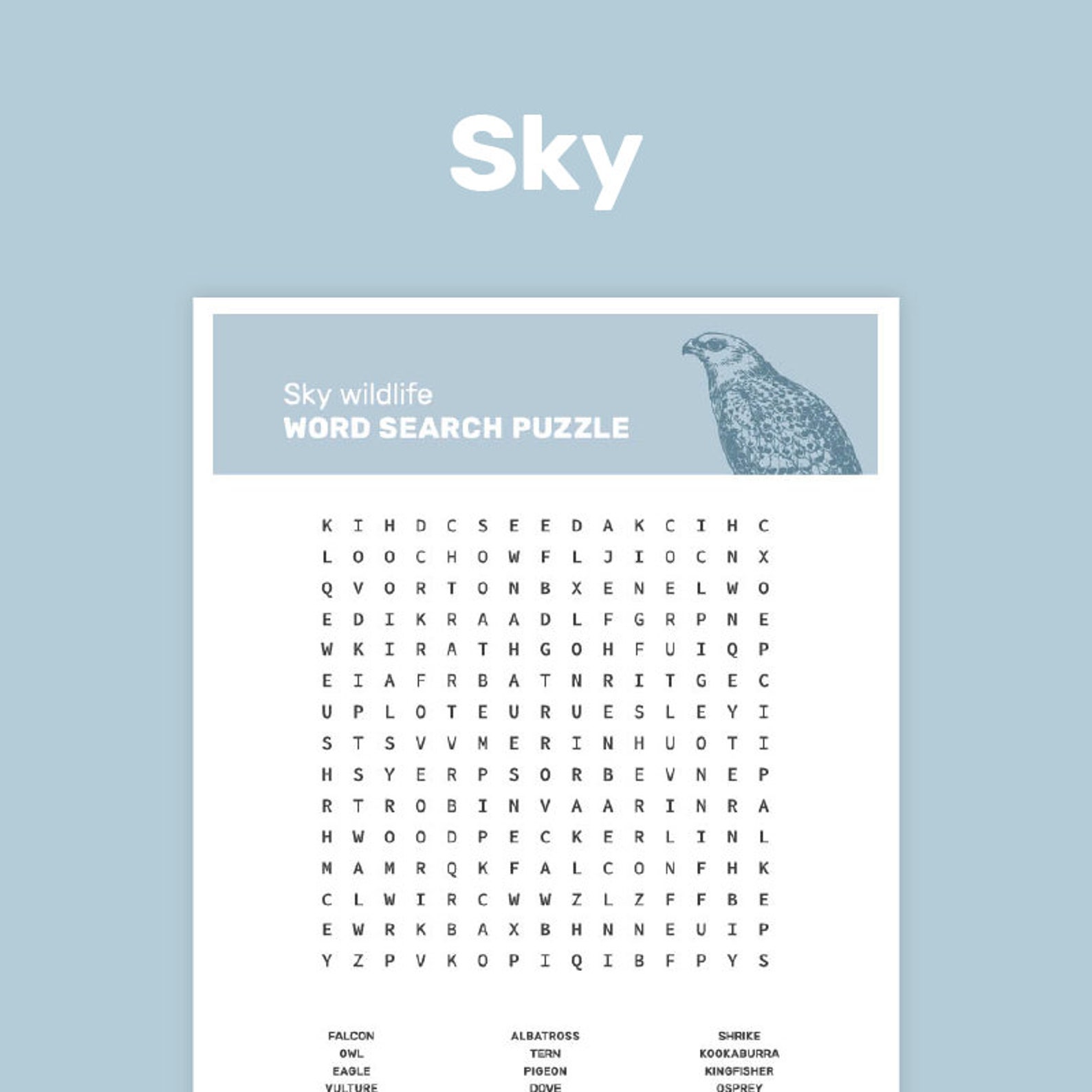 Wildlife word search puzzle set instant download animal word etsy
