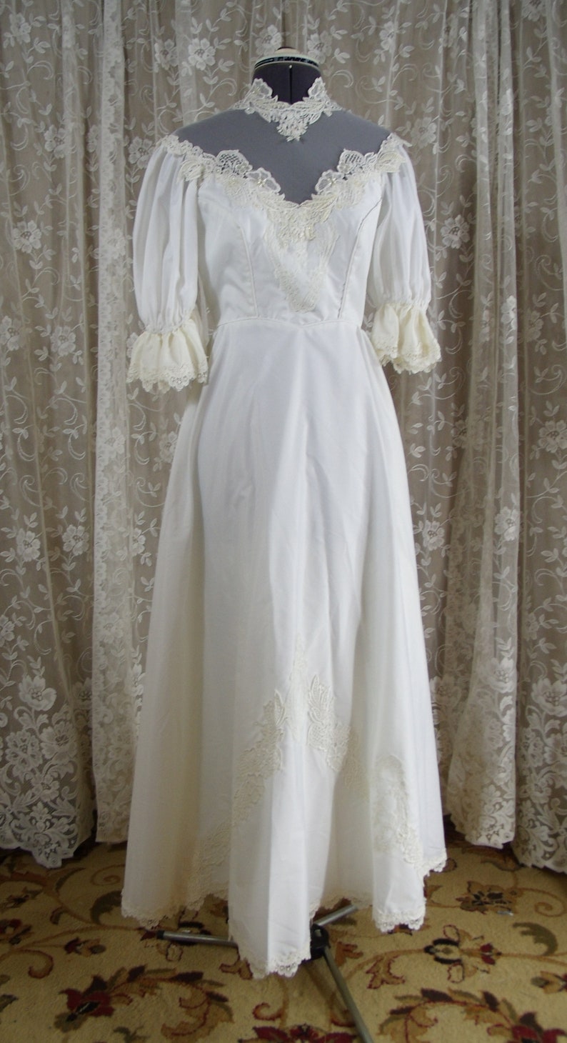 Vintage Alfred Angelo White Wedding Gown 1980s Size 2-4 | Etsy