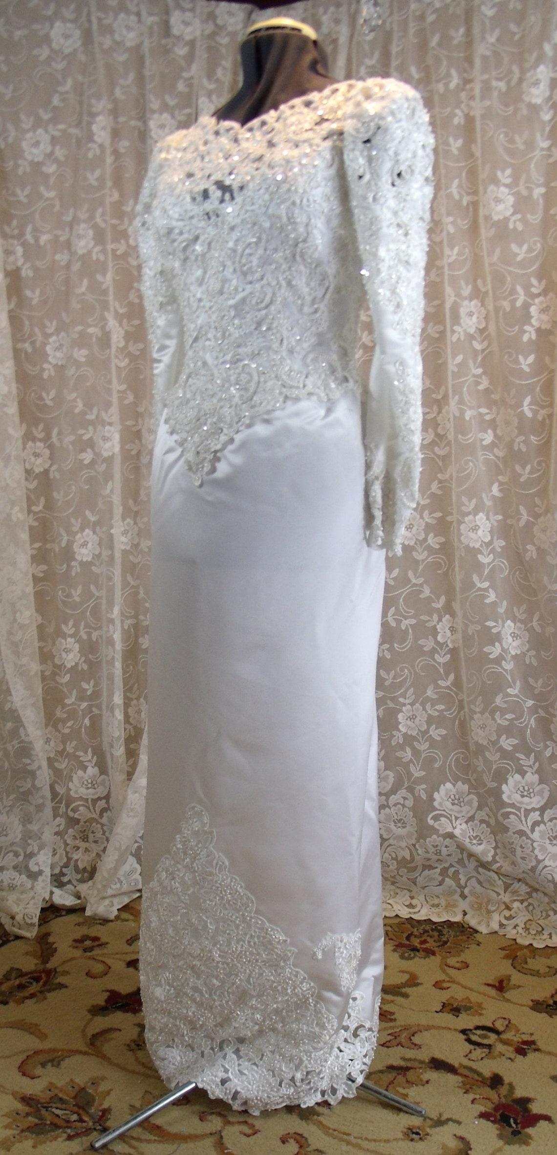 1980's Victorian Wedding Gown Vintage Steampunk Size 14 | Etsy