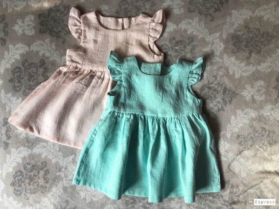 baby girl linen clothes