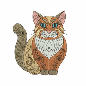 Cat embroidery design files