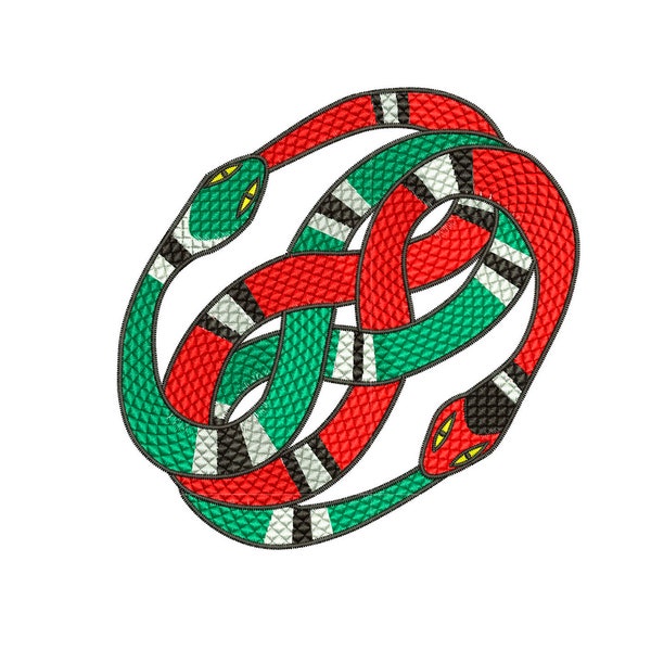 Snake embroidery design files