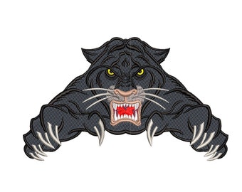 Panther. Embroidery design files. 7 Sizes, Instant Download