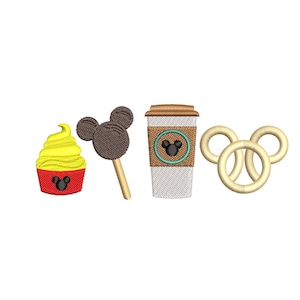 Mickey Park Snacks. Mickey Mouse inspired. Machine embroidery design file. Different sizes