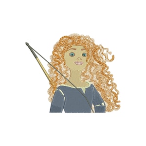 Embroidery design files. Princess