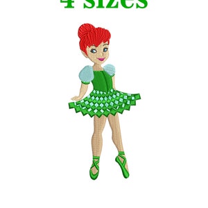 Machine embroidery design files. Ballerina, a female ballet dancer. Fashionable girl. Young woman, embroidery designs princess