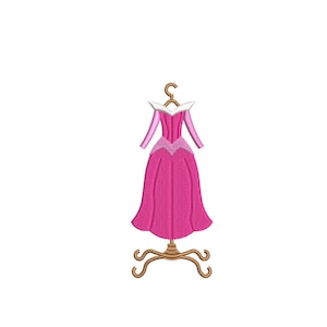 Princess Aurora inspired, Sleeping Beauty inspired. Auroras Dress. Machine Embroidery Design.