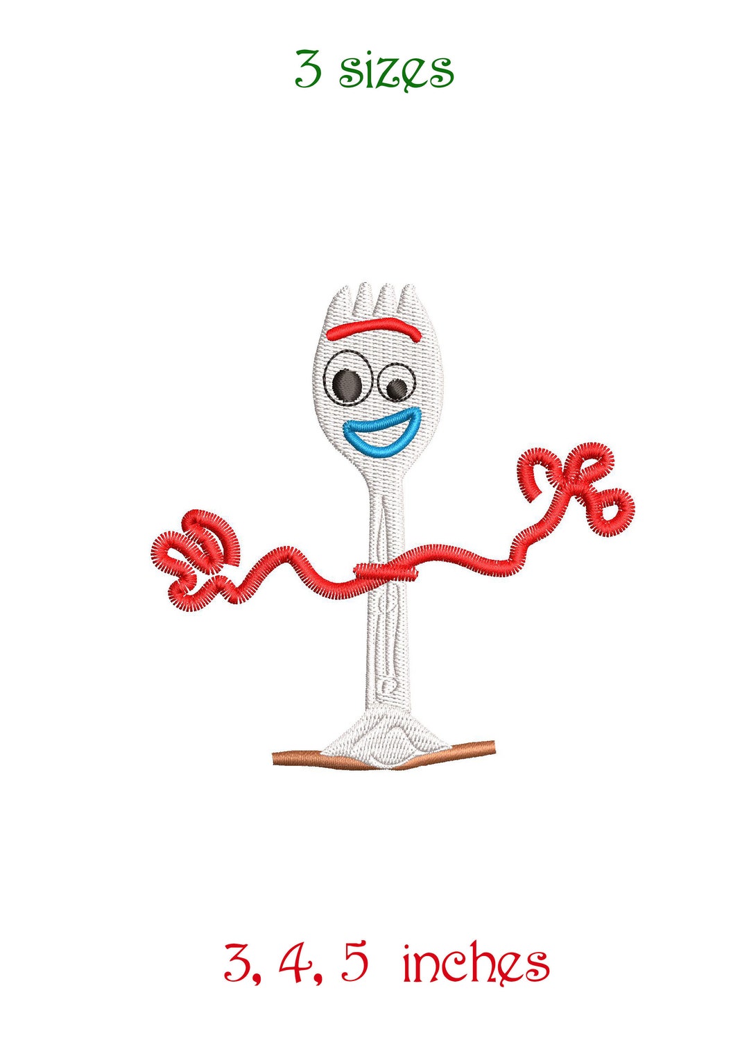 Toy Forky Inspired, Machine Embroidery Design File