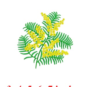 Mimosa flowers - embroidery design files.