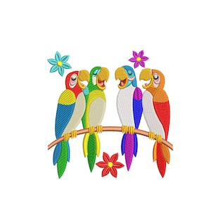 Movie Inspired. Machine Embroidery Design File. The fun little birds from the  Enchanted Tiki Room