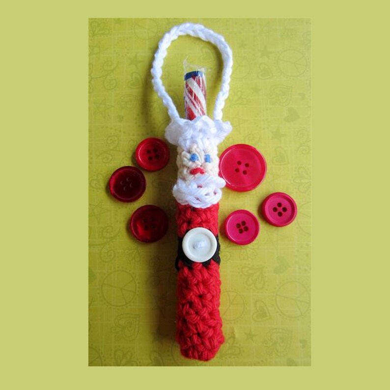 Easy Ornament Candy Cane Holders Crochet Pattern Etsy