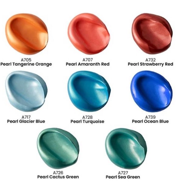 Arteza Premium Pearl Acrylic Paint
