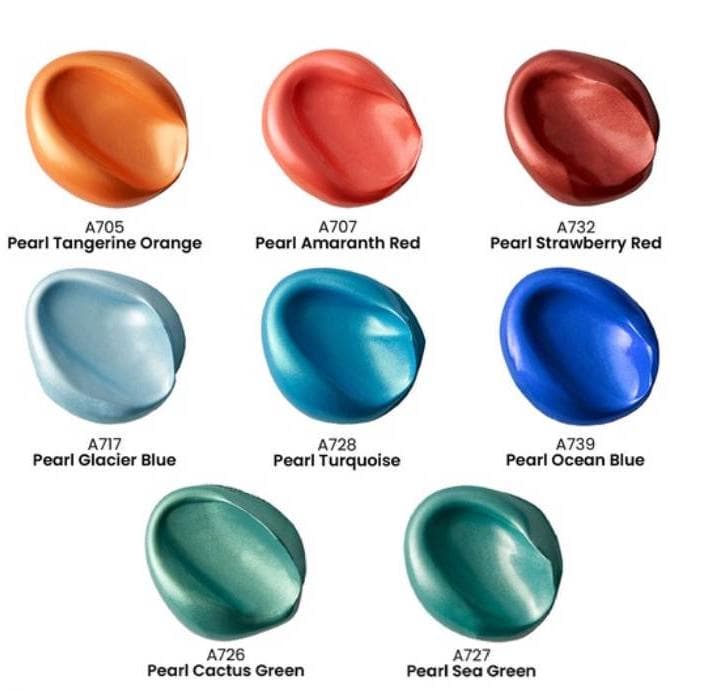 Arteza Premium Pearl Acrylic Paint