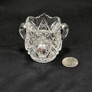 Antique EAPG Toothpick Holder 3-Handles US Glass Minnesota State Pattern c. 1890s