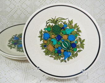 Lenox Fall Bounty Temper-Ware 6 Bread Plates Set of 4 Made in the USA