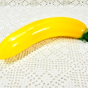 Vintage Art Glass Fruit Banana Hand Blown Decor