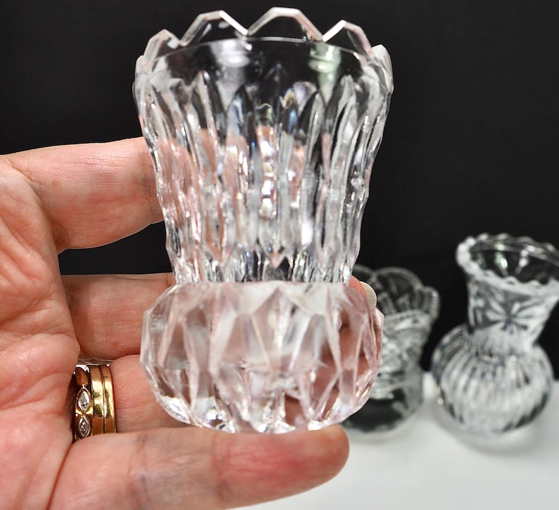 Choice of Toothpick Holders Clear Glass - 4 Style Choices Style JJ