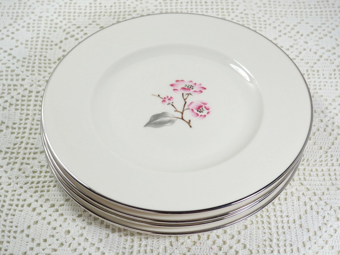 Vintage Syracuse China Patricia Pattern Salad Plates 8 set Etsy