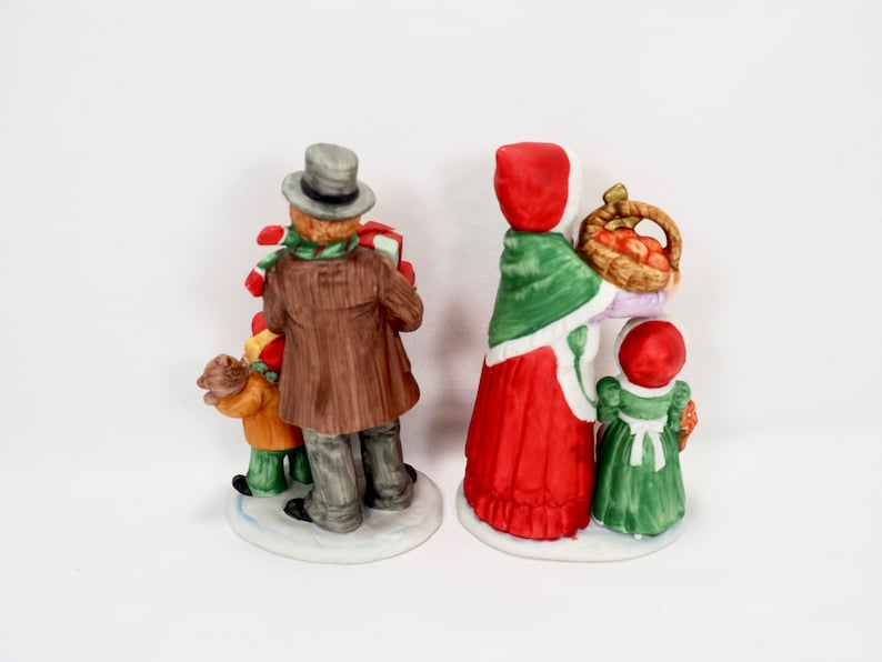 Homco Figurines Family Christmas Figurines 5554 set of 2 Etsy