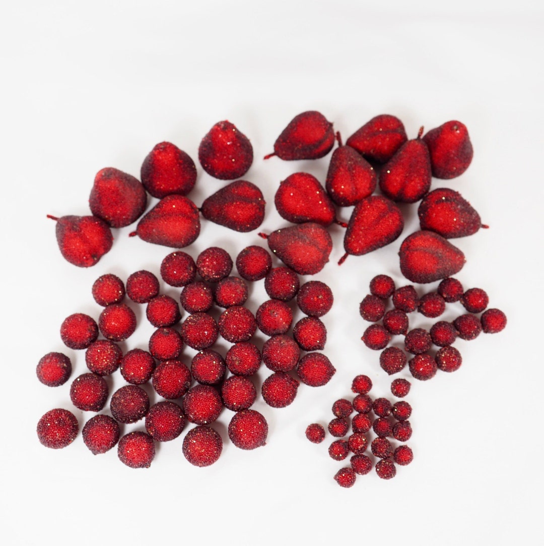 Vintage Sugared Fruit Choice of Bright OR Dark Lot see Pictures