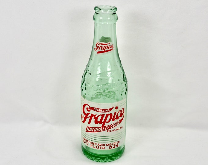 Vintage Grapico Soda Bottle 6.5 Fluid Ounces 1950s Birmingham Alabama