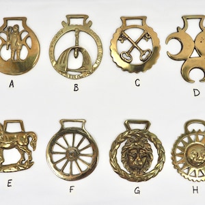 Brass Horse Harness Medallions Bridle Ornaments - Choice