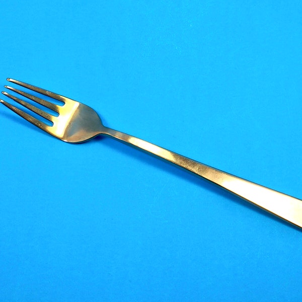 Vintage Brass Flatware Fork 6 3/4” (single fork) Food Photography Props Mid Century Modern