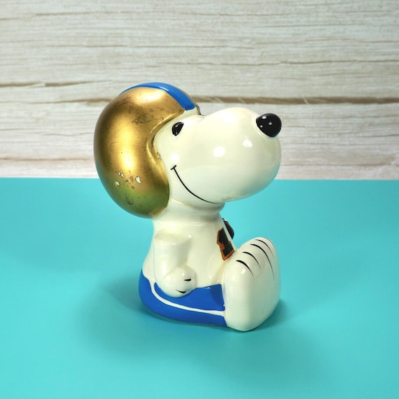 Vintage 1966 Snoopy Football Bank: Peanuts Collectible - Etsy