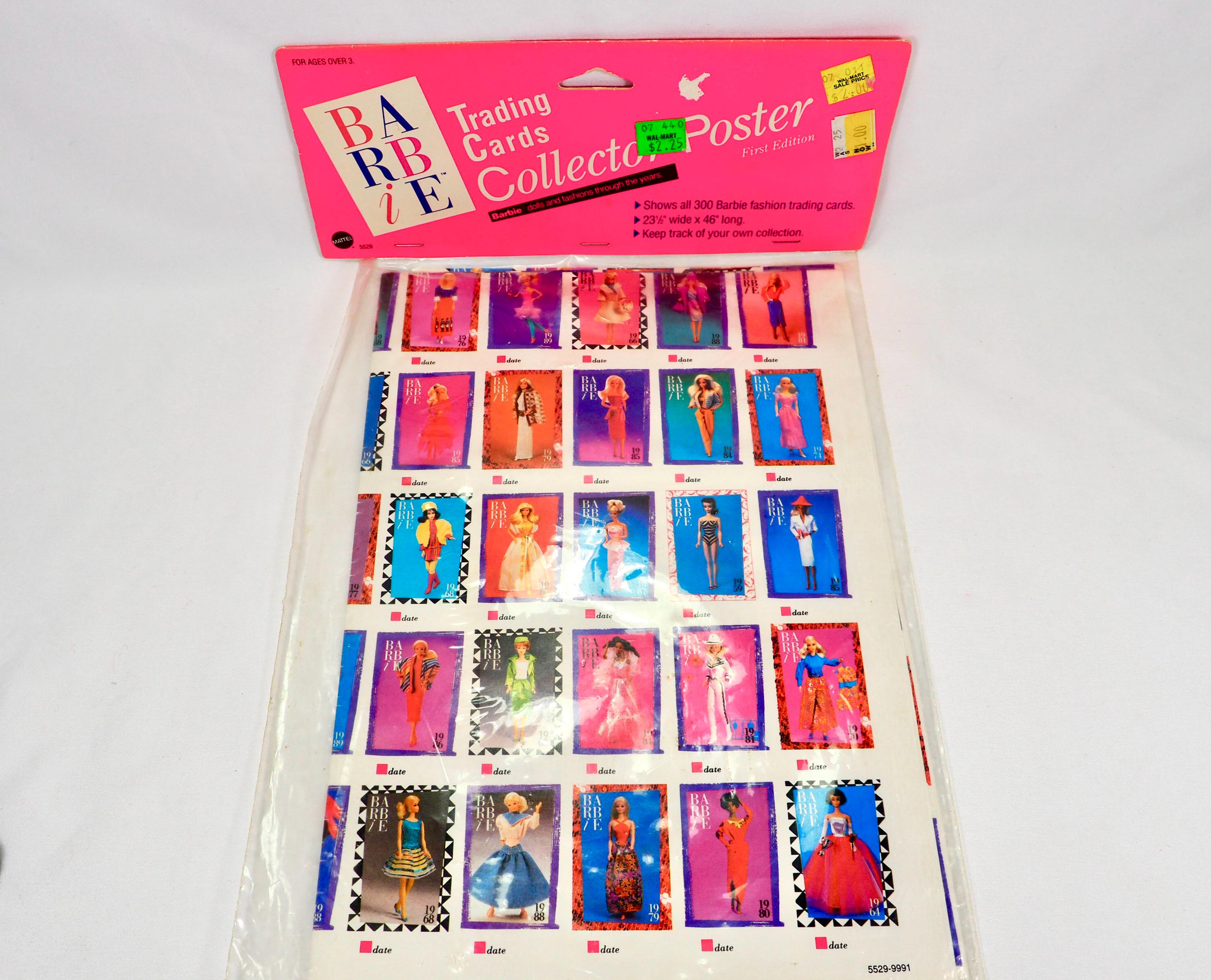 1990 barbie trading cards value hotsell